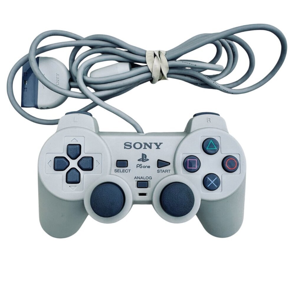 Sony PlayStation 1 PSone Analog Controller Gray Genuine SCPH-110